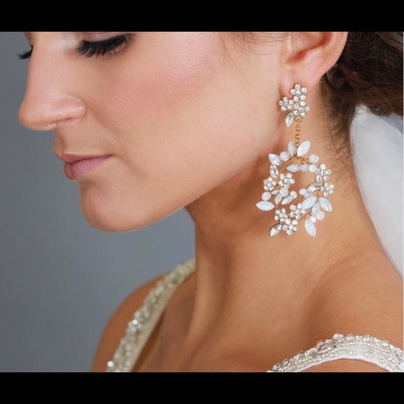 Statement Wedding Earrings - Picture 2 of 3